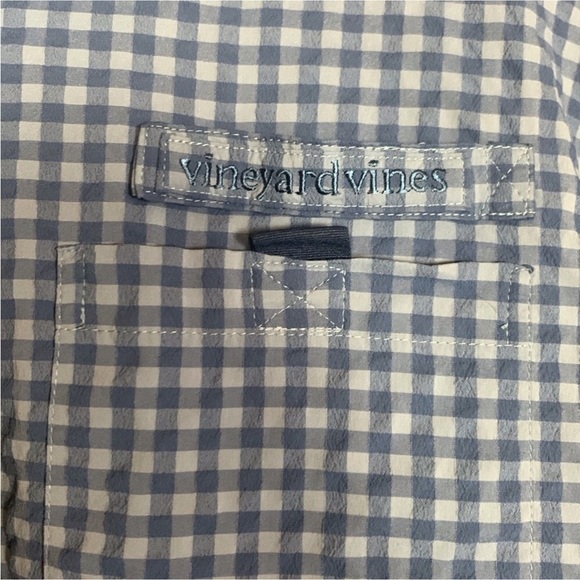 Vineyard Vines blue check Harbor long sleeve shirt Size XL - Picture 7 of 13
